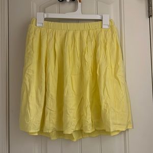 Yellow old navy mid length skirt
